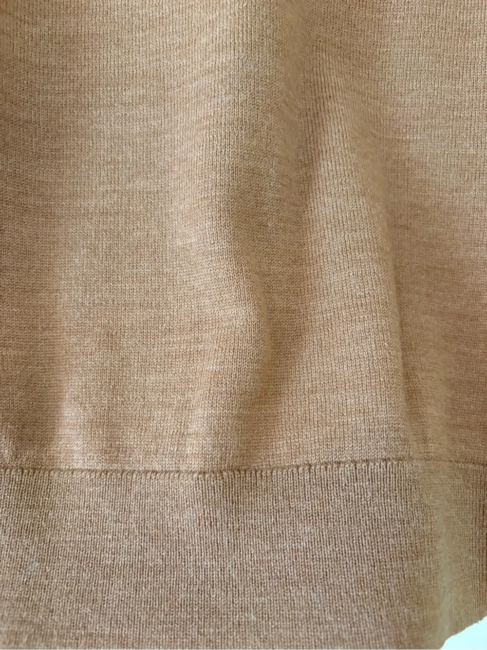 Banana Republic Men's V-Neck Sweater in Warm Camel Brown